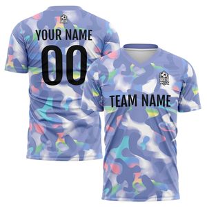 Camiseta de Fútbol Personalizada de Secado Rápido 100% Poliéster Transpirable / Venta al por Mayor con Impresión por Transferencia de Calor, Último Diseño, Camiseta Deportiva para Hombre con Protección UPF 50 - Product Image 4