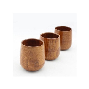 Wooden Mug Handmade Natural Solid Wood Coffee Mug Rustic Style Eco Friendly Drinkware for Home Kitchen Cafe Use - Product Image 1