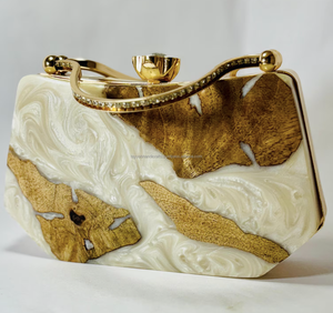 Nuevo Bolso de Mano de Resina, Diseño Artificial de Amor, Hecho a Mano, Regalo de Boda, Bolso de Fiesta con Hermosa Decoración - Product Image 4