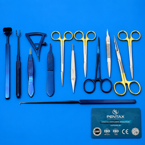 Kit de Instrumentos Quirúrgicos de Blefaroplastia de Alta Calidad, Juego de Herramientas de Cirugía Plástica Ocular de Acero Inoxidable Alemán por Pentax CE - Product Image 2