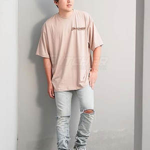 Camiseta Extra Grande para Hombre, Corte Holgado y Relajado, a la Moda, Suave, Transpirable, Cómoda, Ropa Casual - Product Image 4