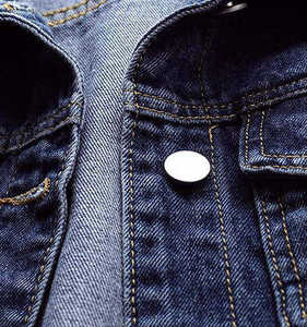 Newest Style Men's Streetwear Jeans <b>Jacket</b> 100% Cotton Stand Collar Winter <b>Denim</b> Breathable Eco-Friendly Best Price - Product Image 5