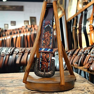 Ceinture en cuir véritable de qualité supérieure pour hommes, style classique, formel et décontracté, avec boucle en alliage réglable - Product Image 3