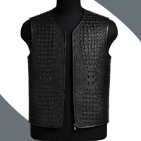 Chaleco de Motocicleta de Cuero Genuino para Invierno, Impermeable, Cortavientos, Transpirable, Relleno de Algodón, Estilo Vintage, para Uso Diario, de Alta Calidad para Hombre