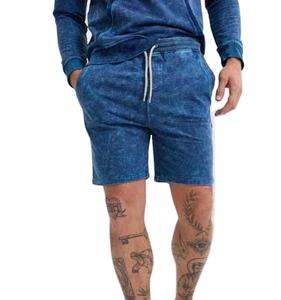 High Street Acid Washed Puff Printing <b>Shorts</b> Set <b>Men</b> 100% Cotton Vintage Distressed Manufacturer Outdoor Casual Jogging Pattern - Product Image 5