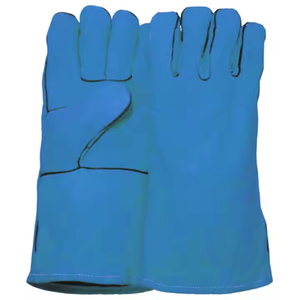 Gants de soudure en cuir de vachette ignifuge de qualité supérieure, résistants à la chaleur, certifiés CE, pour les travailleurs du bâtiment - Product Image 6