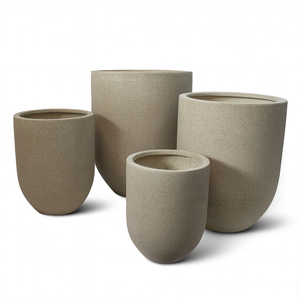 Jardinières en fibre de pierre de haute qualité, fabriquées artisanalement au Vietnam, grandes jardinières d'extérieur OEM/ODM - Product Image 1