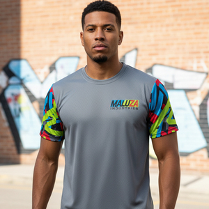 แถบสะท้อนแสงเพื่อความปลอดภัย เสื้อยืดออกกำลังกาย วิ่งกลางคืน มองเห็นได้ชัดเจน ชุดกีฬา ระบายอากาศได้ดี เสื้อออกกำลังกายแบบมองเห็นได้ชัดเจนสำหรับผู้ชาย - Product Image 6