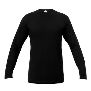 เสื้อยืดคอกลมแขนยาวสีขาวสำหรับผู้ชาย ทรงปกติ ผ้าฝ้ายถัก 100% สีพื้น สวมใส่สบายๆ สำหรับฤดูใบไม้ผลิ - Product Image 3