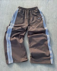 Hot Sale Men's Vintage Style Slim Fit Polyester <b>Trousers</b> <b>Elastic</b> <b>Waist</b> Lightweight Breathable Comfortable Streetwear Colored - Product Image 5