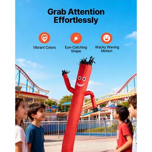Hombre Inflable con Ventilador, 3 Metros de Altura, Bailarín de Tubo Ondulante, 3/4 HP, IPX3 Impermeable, Temática de Películas, Hombre Volador de 5m - Product Image 4