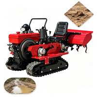 Tracteur à chenilles pour terres arides 25-80 CV avec 6 outils agricoles et garantie d'un an - Prix usine