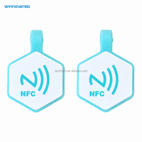 Etiqueta de Identificación para Mascotas con Código QR NFC de Silicona Duradera con Logotipo Personalizado