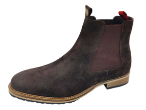 Botas Chukka de Ante Sintético Marrón Oscuro para Hombre Dlords, con Cordones, Suela de Goma, Entresuela de EVA, Forro de PU, para Oficina y Carrera Profesional - Product Image 5