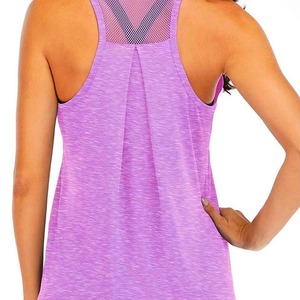 Camisetas deportivas sin mangas para mujer al por mayor, de ajuste holgado, espalda cruzada, para gimnasio, entrenamiento, yoga, correr, fitness, de secado rápido, con cierre frontal. - Product Image 6