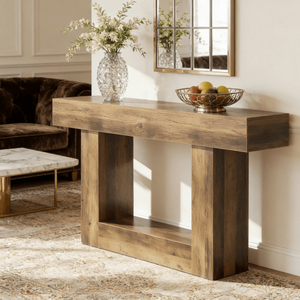 Moderna Consolle Lunga in Legno Massello per Casa, Appartamento e Hotel - Product Image 6