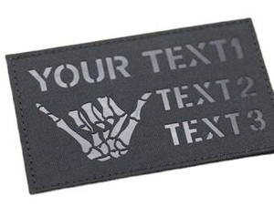 Écussons réfléchissants personnalisés au laser, logo tactique, badge Velcro, fournisseur OEM de vêtements - Product Image 4