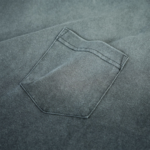 T-shirts personnalisés en gros pour hommes, délavés à l'acide, à manches courtes, décontractés, en polyester et coton, respirants et écologiques - Product Image 4