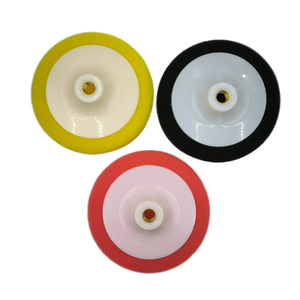 Tampons de polissage en éponge jaune OEM personnalisés de 6 pouces avec grain grossier, filetage M14/M16, garantie de 3 ans, modèle P-02 R pour carrosseries automobiles - Product Image 2