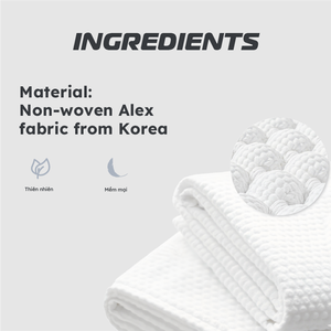 Serviettes sèches non tissées blanches Krclean XK5 du Vietnam, nouveau design 2026, 50-80 feuilles, serviettes jetables en sachet, ISO 9001 - Product Image 5