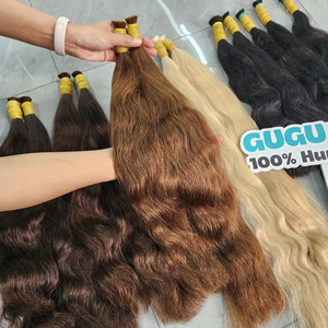 GUGU HAIR Extensions de cheveux vierges vietnamiens de qualité supérieure, double trame, double tirage, toutes couleurs, 100 % cheveux humains - Product Image 4