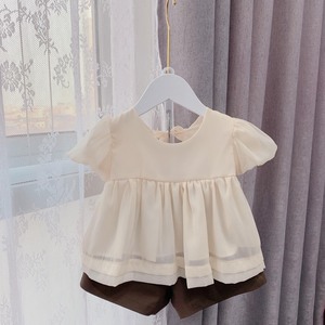 Casual Kids Girls Dress and Shorts Set Summer Maxi Design Breathable & Washable Polyester/Cotton Baby Girls Clothing - Product Image 5