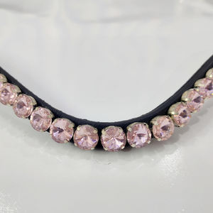 Diadema Premium de Cristal Rosa Bebé con Diamantes para Caballo, Accesorio para Brida, Equipo de Equitación, Proveedor Mayorista - Product Image 1