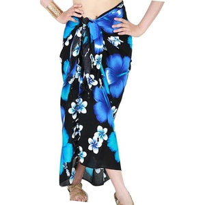 Womens Beach Pareos <b>Sarong</b> Sheer Long Swimsuit Cover Ups Bikini Wrap Skirt - Product Image 3