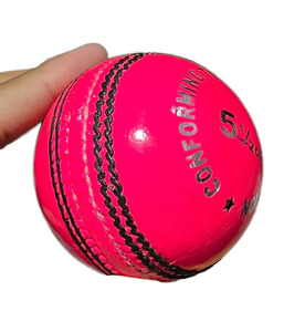 Leather Cricket <b>Ball</b> for Entertainment Use Leather Cricket <b>Ball</b> Hand Stitched and Seasoned for Indoor and Outdoor Practice - Product Image 3