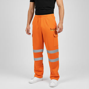 Pantalones de seguridad para hombre con cinta reflectante LED impermeable de alta visibilidad ANSI Clase 2, logotipo personalizado, estilo hip hop. - Product Image 1