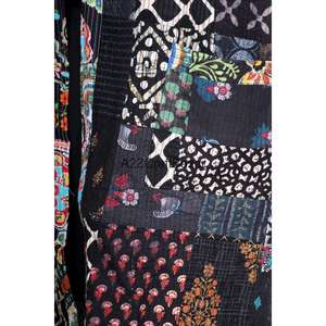 Bata Kimono de Algodón con Estampado Floral de Lujo para Mujer, con Mangas Tres Cuartos, Tela Suave y Transpirable para Invierno/Primavera/Verano - Product Image 2