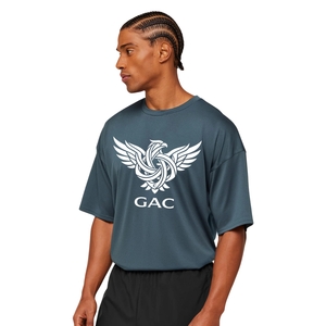 Camiseta Deportiva de Malla de Algodón 100% Transpirable de Secado Rápido para Hombre, Estilo Oversize, Hombro Caído, Tejido de Punto, Color Liso, para Gimnasio y Entrenamiento - Product Image 3