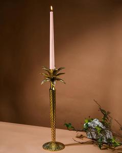 Golden Palm Tree <b>Brass</b> <b>Candlestick</b> Holder Home Decoration 24cm Tall Durable Design Handmade Eco-friendly Valentine's Day - Product Image 1
