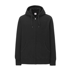 Sweat-shirt à capuche gris pour homme, coupe classique, 100% coton molletonné, pull décontracté avec poche avant, vêtement d'hiver respirant et écologique - Product Image 6