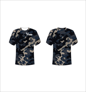 T-shirt camouflage à manches courtes pour homme FEROCIOUS, col rond, coupe classique, respirant, vêtements décontractés, design imprimé, vente en gros, OEM personnalisé - Product Image 1
