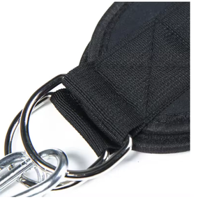 Ceinture de Soutien Réglable en Cuir pour Haltérophilie avec Chaîne Métallique et Boucle Antidérapante – Équipement Unisexe pour Entraînement de Force en Salle de Sport - Product Image 5