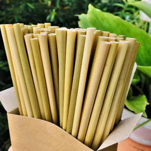 Clear Organic <b>Bamboo</b> <b>Straw</b> Eco-Friendly Drinking <b>Straws</b> for Gifting Ms.May - Product Image 5