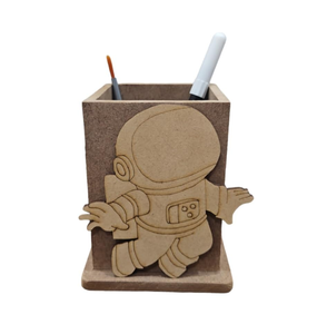 Portalápices y Organizadores de Escritorio de MDF con Diseño de Astronauta para Oficina y Hogar - Product Image 1
