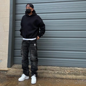 Nouveaux sweats à capuche zippés personnalisés sans cordon, unis, amples, en polaire, coupe boxy, de haute qualité pour hommes - Product Image 6