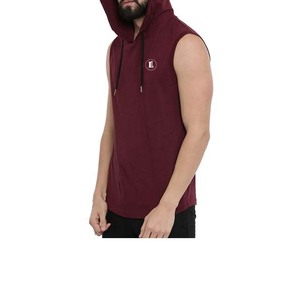 Gilet à capuche sans manches pour homme et garçon, sweat-shirt de sport imprimé avec logo, gilet de fitness, sweats à capuche pour hommes - Product Image 3