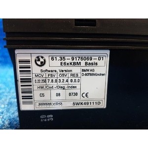 ECU และโมดูลคอมพิวเตอร์มือสองสำหรับรถยนต์ซีรีส์ 5 รุ่น 6135917606901 - Product Image 2