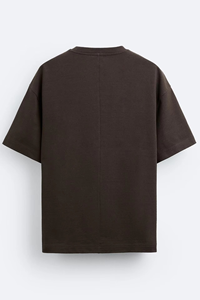 T-shirts noirs personnalisés pour hommes, manches courtes, col rond, 100 % coton peigné, logo frontal, style formel, coupe ample, anti-boulochage, été - Product Image 4