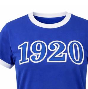 Camiseta Personalizada de Cuello Redondo para Mujer, Zeta Phi Beta, 100% Algodón, Azul, Corte Regular, Verano, Logotipo, Antiencogimiento, Transpirable - Product Image 3