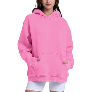 Vintage Beige Acid Wash Zip Up Hoodie Distressed Hem Detail Oversized <b>Fleece</b> <b>Jacket</b> Men Streetwear Raw Edge Sweatshirt - Product Image 6