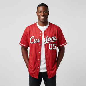 Camiseta de Béisbol Personalizada con Logotipo, Nombre y Número Bordados, Impresión Digital, Transpirable, Antibacteriana, de Secado Rápido, Poliéster, Talla Estadounidense, Calidad - Product Image 1