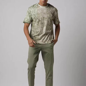 T-shirts pour hommes de haute qualité, délavés à l'acide, surdimensionnés, 100% coton, manches courtes, style vintage, dernière mode et décontractés, vente en gros - Product Image 4