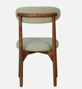 Modern Solid Wood <b>Dining</b> <b>Chair</b> Upholstered Velvet Seat and Curved Back Midcentury Design for Home <b>Dining</b> Use - Product Image 4