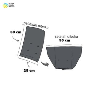 Bolsas de Cultivo Negras de Alta Calidad de 50x50cm, Bolsas de Cultivo de Poliéster para Viveros, para Plántulas de Vegetales y Jardinería - Product Image 4