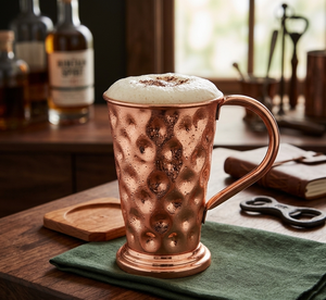 Premium Hammered Copper Moscow Mule <b>Mug</b> - Barware Copper <b>Mug</b> With Handle Vintage Drinkware <b>Large</b> Capacity <b>Mugs</b> Home Dining Decor - Product Image 6