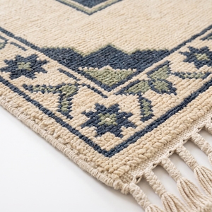 Tapis de couloir géométrique moderne sud-ouest, tissé à la main, avec franges, envers en latex antidérapant, pour salon et hôtel - Product Image 2